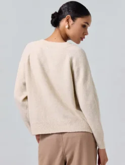 Knit Embroidered Wool Blend Pullover Sweater Women Ugly Sweater