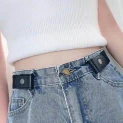 Best lazy belt unisex all-match elastic jeans seamless invisible belt Women Belt