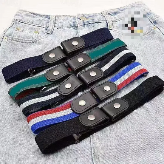 Best lazy belt unisex all-match elastic jeans seamless invisible belt Women Belt