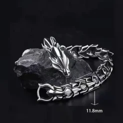 Clearance longrui cross-border new products retro dragon head longlin bracelet hip-hop domineering exaggerated punk keel bracelet wholesale Women Trendy Jewelry