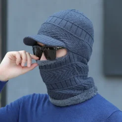 Men's Balaclava Beanie Hat Thermal Warm Windproof Breathable Fleece Hat Winter Snowboard for Skiing Snowboarding Winter Sports Women Hats