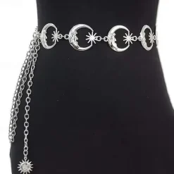 Clearance Men's Women's Chain Belt Metal Chain Buckle Free Embossed Casual Classic Party Daily Women Belt
