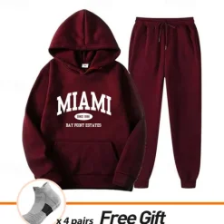 Hot Men's Women's Tracksuit Sweatsuit Casual Fall Long Sleeve Velvet Thermal Warm Soft Fitness Running Jogging Sportswear Activewear Solid Colored Dark Grey Black White Women Two Piece Sets