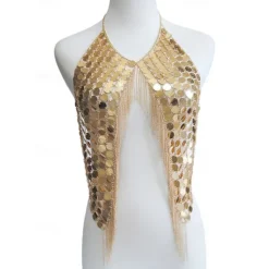 Outlet Metallic Fashion Women's Body Jewelry For Bikini Alloy Silver Gold Women Trendy Jewelry