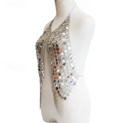 Outlet Metallic Fashion Women's Body Jewelry For Bikini Alloy Silver Gold Women Trendy Jewelry