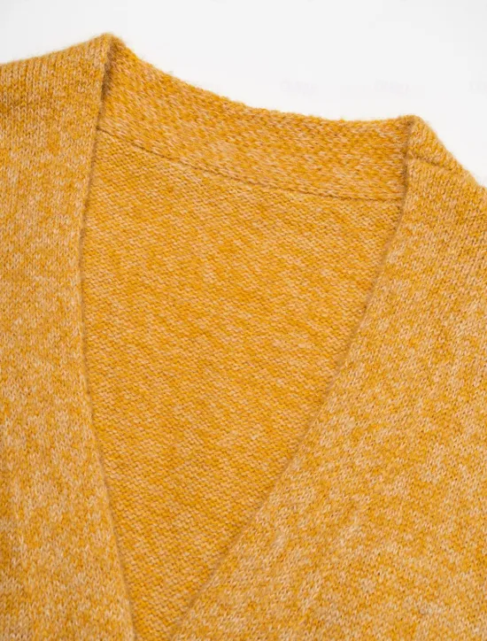 Online Mohair Bishop Sleeve Casual Daily Knit Cardigan Women Cardigans & Outerwears