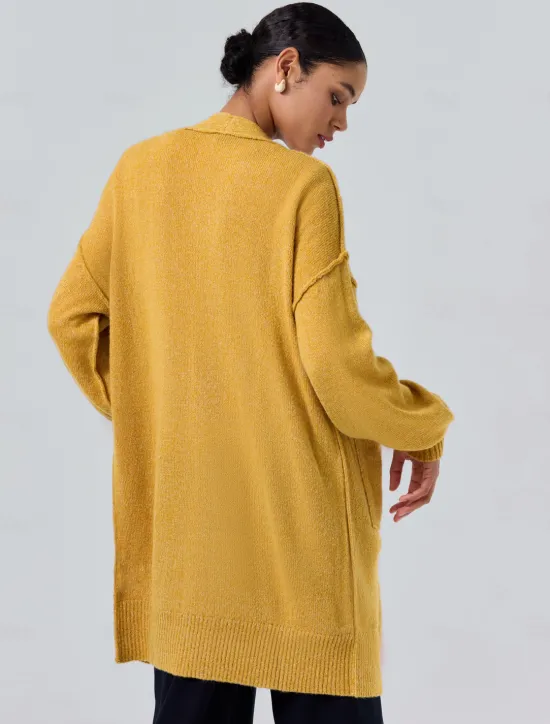 Online Mohair Bishop Sleeve Casual Daily Knit Cardigan Women Cardigans & Outerwears