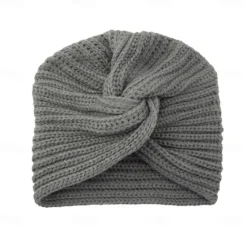 Sale Muslim Inner Hijab Caps Bohemia Turban Cross Wrap Head Indian Hat Knitting Hijab Bonnet Turbante Cap for Women Wear Women Hats