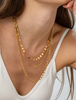 Best Necklace Chrome Gold Women's Elegant Fashion Layered Wedding irregular Necklace For Wedding Party Women Spring Accessories|Trendy Jewelry