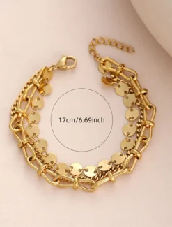 Best Necklace Chrome Gold Women's Elegant Fashion Layered Wedding irregular Necklace For Wedding Party Women Spring Accessories|Trendy Jewelry