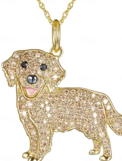 Hot Necklace Chrome Women's Fashion Cute Classic Animal Lovely Geometric Necklace For Daily Women Trendy Jewelry
