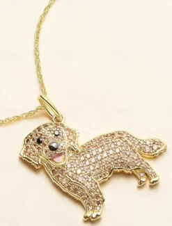 Hot Necklace Chrome Women's Fashion Cute Classic Animal Lovely Geometric Necklace For Daily Women Trendy Jewelry
