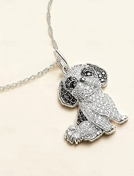 Outlet Necklace Chrome Women's Fashion Cute Classic Animal Lovely Geometric Necklace For Daily Women Trendy Jewelry