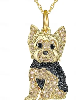 Discount Necklace Chrome Women's Fashion Cute Classic Animal Lovely Geometric Necklace For Daily Women Trendy Jewelry|Spring Accessories