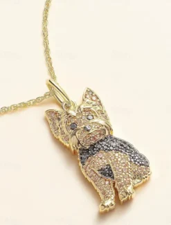 Discount Necklace Chrome Women's Fashion Cute Classic Animal Lovely Geometric Necklace For Daily Women Trendy Jewelry|Spring Accessories