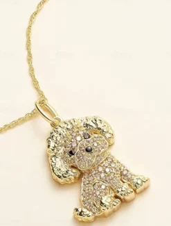 Outlet Necklace Chrome Women's Fashion Cute Classic Animal Lovely Geometric Necklace For Daily Women Spring Accessories