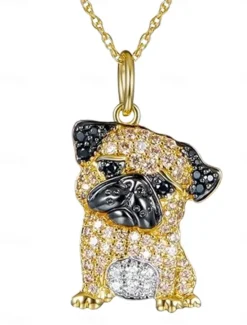 Discount Necklace Chrome Women's Fashion Cute Classic Animal Lovely Geometric Necklace For Daily Women Trendy Jewelry|Spring Accessories
