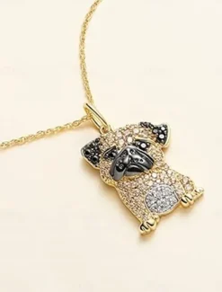 Discount Necklace Chrome Women's Fashion Cute Classic Animal Lovely Geometric Necklace For Daily Women Trendy Jewelry|Spring Accessories