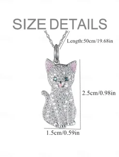 Outlet Necklace Chrome Women's Fashion Cute Classic Animal Lovely Geometric Necklace For Daily Women Trendy Jewelry|Spring Accessories