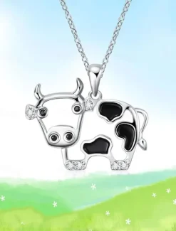 Online Necklace Chrome Women's Fashion Cute Classic Animal Lovely Geometric Necklace For Party Street Gift Women Trendy Jewelry