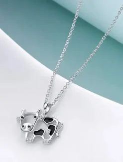 Online Necklace Chrome Women's Fashion Cute Classic Animal Lovely Geometric Necklace For Party Street Gift Women Trendy Jewelry