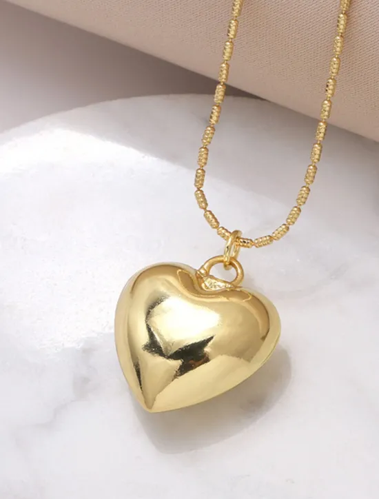 Sale Necklace Copper Women's Fashion Cute Classic Heart Lovely Heart Shape Necklace For Daily Valentine's Day Women Trendy Jewelry