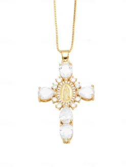 Sale Necklace Copper Women's Fashion Cute Classic Lovely Geometric Necklace For Daily Women Trendy Jewelry
