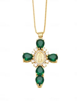 Sale Necklace Copper Women's Fashion Cute Classic Lovely Geometric Necklace For Daily Women Trendy Jewelry