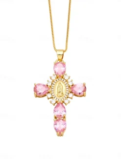 Sale Necklace Copper Women's Fashion Cute Classic Lovely Geometric Necklace For Daily Women Trendy Jewelry