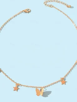Outlet Necklace For Women's Wedding Party Evening Gift Alloy Fancy Butterfly Women Trendy Jewelry|Spring Accessories
