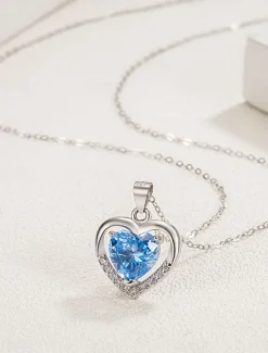 Hot Necklace Titanium Steel Women's Fashion Cute Classic Heart Lovely Heart Shape Necklace For Valentine's Day Birthday Gift Women Trendy Jewelry