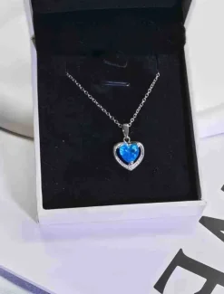 Hot Necklace Titanium Steel Women's Fashion Cute Classic Heart Lovely Heart Shape Necklace For Valentine's Day Birthday Gift Women Trendy Jewelry