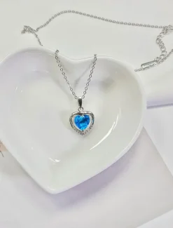 Hot Necklace Titanium Steel Women's Fashion Cute Classic Heart Lovely Heart Shape Necklace For Valentine's Day Birthday Gift Women Trendy Jewelry