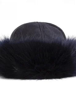 Online New Thick Warm Russian Hat Ladies Suede Bomber Hat Windproof Women Soft Hat Female Mongolia Cap Women Skullies Beanies Women Hats