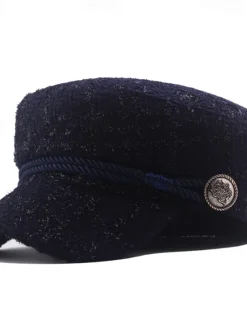1pc Adjustable Trendy Beret Cap Retro Windproof Artist Hat Women Hats