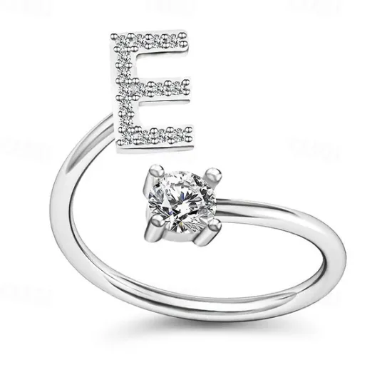 Hot 1PC Band Ring For Men's Women's Crystal White Alloy Classic Women Trendy Jewelry
