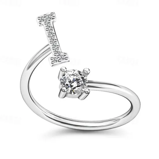Hot 1PC Band Ring For Men's Women's Crystal White Alloy Classic Women Trendy Jewelry