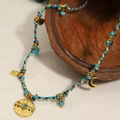 Online 1PC Necklace For Women's Street Daily Alloy Retro Coin Women Trendy Jewelry