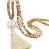 Sale 1PC Necklace For Women's Street Daily Wooden Crystal Stone Long Women Trendy Jewelry