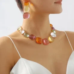 1PC Necklace For Women's Street Daily Alloy Retro Women Trendy Jewelry