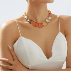 1PC Necklace For Women's Street Daily Alloy Retro Women Trendy Jewelry