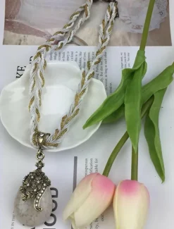 1PC Pendant Necklace For Women's Wedding Street Birthday Party Alloy Water Drop Necklace Pear Women Trendy Jewelry