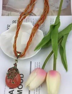 1PC Pendant Necklace For Women's Wedding Street Birthday Party Alloy Water Drop Necklace Pear Women Trendy Jewelry