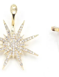 Clearance 1PC Women's Earrings Chic & Modern Party Star Earring / Wedding / Gold / Silver / Fall / Winter Women Trendy Jewelry