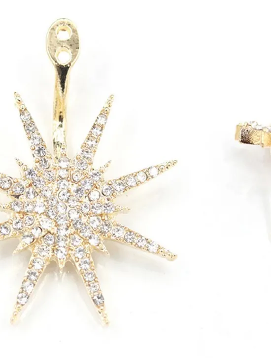 Clearance 1PC Women's Earrings Chic & Modern Party Star Earring / Wedding / Gold / Silver / Fall / Winter Women Trendy Jewelry