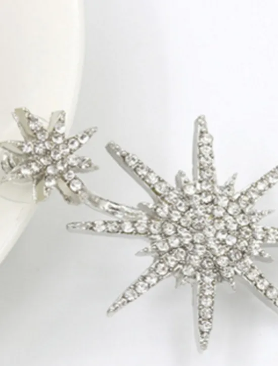 Clearance 1PC Women's Earrings Chic & Modern Party Star Earring / Wedding / Gold / Silver / Fall / Winter Women Trendy Jewelry