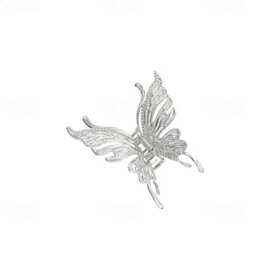 Outlet 1PC Women's Girls' Hair Claws Hair Clip For Daily Butterfly Hair Claw Metal Butterfly Hair Clips Clamp Nonslip Hair Claw Hair Accessories for Women Girls for Thinner Thick Hair Styling Fashion Hair Women Accessories