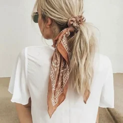 Hot 1pc Women's Headbands Bandana Hair Scarf For Street Gift Holiday Head Handmade Fabric Black Blue Dark Red Women Accessories