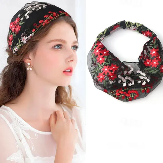 Best 1PC Women's Headbands Hair Band For Street Daily Holiday Birthday Classic Fabric Black White Red Women Hats