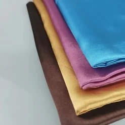 Best 1pcs 90*90cm Solid Colors Neckerchief Hijab Scarf For Women Silk Satin Headband Hair Scarves Female Square Shawls Head Scarfs For Ladies Women Scarves